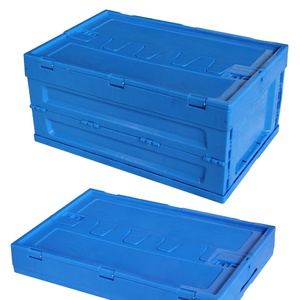 Crates Static-free Flame Retardant Materials Plastic Folding Crate Fruit And Veget Shipping Crates