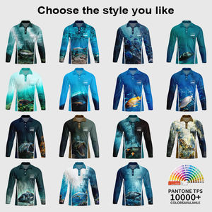 Chemises <span class=keywords><strong>de</strong></span> pêche personnalisées avec impression par sublimation, taille australienne, manches longues, UPF 50+, séchage rapide, polos <span class=keywords><strong>de</strong></span> pêche - Product Image 6