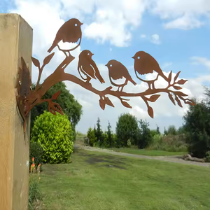 Antique Rusty Corten Steel Metal <b>Garden</b> Ornaments Outdoor House Number <b>Sign</b> Animal Sculptures Art Deco Lawn Art Weather - Product Image 6