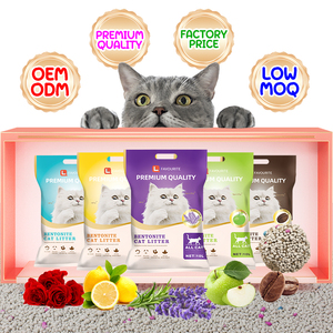 OEM Factory 10 <b>Litter</b> Premium Sodium Kitty <b>Litter</b> Dust Free Fast Clumping Extra Odor Control Colorful Ball Shape <b>Litter</b> - Product Image 1