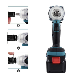ประแจบลูอินดัสเทรียล DIY กำลังสูง 21V/18V แบบไร้แปรงถ่าน ใช้แบตเตอรี่ แรงบิด 300 นิวตันเมตร ความถี่กระแทก 3500 เฮิรตซ์ รุ่น ET18300 High T - Product Image 2