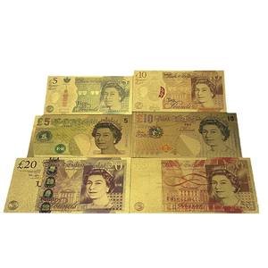 ธนบัตรในอังกฤษสำหรับเก็บธนบัตรฟอยล์สีทอง - Product Image 1