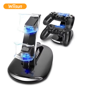 <span class=keywords><strong>PS4</strong></span> denetleyicisi için çifte şarj makinesi dok istasyonu Pro Gamepad oyun aksesuarları için <span class=keywords><strong>PS4</strong></span> şarj standı - Product Image 1