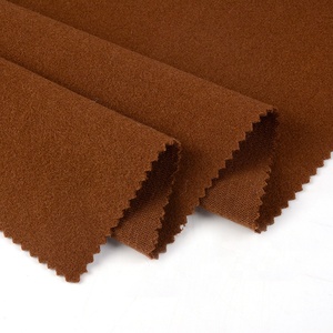 High End Solid Melange Marl สีโพลีเอสเตอร์เส้นใย Merino <span class=keywords><strong>Wool</strong></span> Blend Velour สิ่งทอแคชเมียร์ Finishing ผ้าสำหรับเสื้อ - Product Image 4