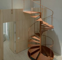 Escalier en colimaçon en acier inoxydable 304/201 pour appartement, loft, duplex, extérieur, personnalisé, escalier d'influenceur