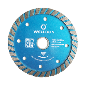 WELLDON 4in Turbo + Rim Cắt Bánh Xe Đôi Diamond <span class=keywords><strong>Granite</strong></span> Cutter Blades Ba Lan Khối <span class=keywords><strong>Saw</strong></span> 110Mm Cho Hard Edge Cầu Hack - Product Image 4