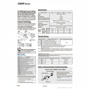 SMC Pneumatics Air Cylindre CDM2RA40-150AZ Produit de cylindre de haute qualité - Product Image 1