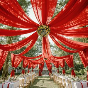 0.75*3m Wedding Decoration Tent <strong>Ceiling</strong> <strong>Drape</strong> Panel Draping Chiffon <strong>Ceiling</strong> <strong>Drapes</strong> for Wedding - Product Image 2