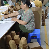Pot Sabut Coco 6 Inci Lebih Tebal Kokoh Dapat Terurai untuk Tanaman dan Bunga
