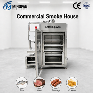 Fumoir industriel à grande capacité pour viande, saucisses et poisson, idéal pour boucheries et usines de transformation de la viande - Product Image 1