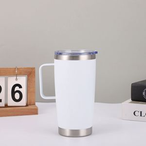 Tasse thermos de voiture 20 oz en acier inoxydable 304 avec poignée, personnalisable avec logo – Nouveauté ! - Product Image 4