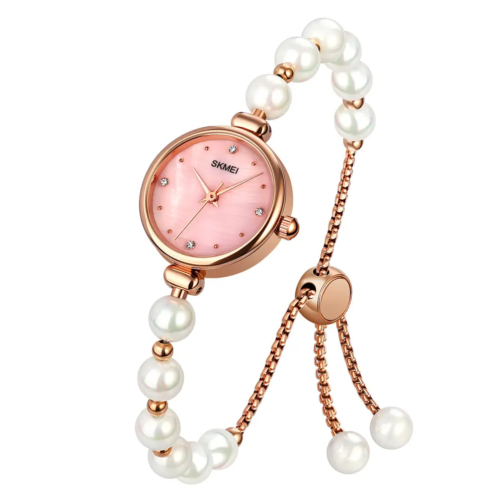 Skmei 1983 Copper Strap Women Watch Bracelet Relojes Ladies Quartz Wristwatch