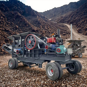 Factory Direct Sales <b>Portable</b> Mobile PE250x400 <b>AC</b> Motor Jaw Crusher Bearing Vibrating Feeder Belt Conveyor High Productivity - Product Image 2