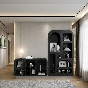 Estantería y Mueble de Almacenamiento de Madera Blanca Moderna, Estilo Simple Nórdico Vintage para Dormitorio u Oficina en Casa - Product Image 3