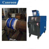 Calentador de inducción digital de 40kw, fuente de alimentación, máquina de precalentamiento de soldadura de tubos, equipo de máquina PWHT con control preciso