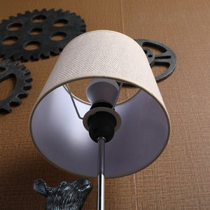 Luci <span class=keywords><strong>da</strong></span> <span class=keywords><strong>comodino</strong></span> retrò Hotel a forma di topo animale di nuovo Design con <span class=keywords><strong>paralume</strong></span> in lino - Product Image 4