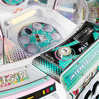 Distributeur automatique de bonbons, snacks et Gashapon pour enfants, 5 joueurs, avec monnayeur, modèle Mid-Island, jeu d'arcade