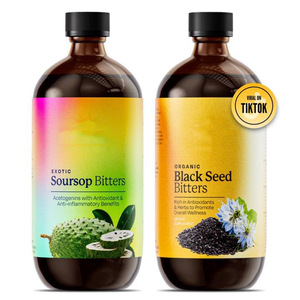 Liquido Orale Naturale alle Erbe di Graviola con Muschio Marino, Curcuma e Zenzero - Supporto Antiossidante e per la <span class=keywords><strong>Salute</strong></span> Digestiva, Bottiglia da 473ml - Product Image 1