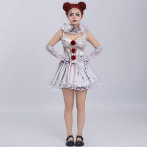 Personnalisable conçu femmes Halloween Sexy Bloody <span class=keywords><strong>Clown</strong></span> Costume Cosplay Tv Movie Costume - Product Image 2