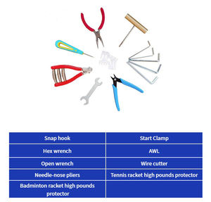 Elektronik Stand Badminton raketle tenis dizme makinesi başlangıç kelepçesi ile - Product Image 6
