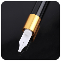 Stylo en céramique noire de haute qualité pour la calligraphie arabe outil d'écriture professionnel lisse et durable en oxyde de zirconium