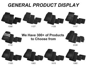 Tapis de voiture en PVC antidérapant lavable 4 pièces ensemble de tapis de voiture universels avec coussinet de talon en aluminium pour tous les types de véhicules utilisation quotidienne - Product Image 6