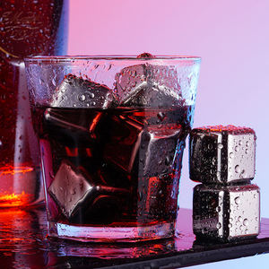 In magazzino cubetto di ghiaccio di metallo per bere pietre di whisky <span class=keywords><strong>cubetti</strong></span> riutilizzabili refrigeratori per uso alimentare In acciaio inox - Product Image 4