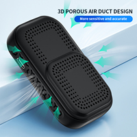 Detector de CO Portátil Mini, Recargable Tipo-C, 0-1000PPM, Alta Precisión, con Pantalla de Temperatura y Humedad, Monitor de CO en Tiempo Real