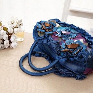 กระเป๋าคุณแม่สไตล์เกาหลีขายดี กระเป๋าใส่โทรศัพท์และกุญแจ พร้อมซิปผ้าลูกไม้สีพื้น กระเป๋าถือผ้าโพลีเอสเตอร์ ทันจิง - Product Image 4