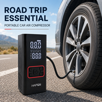 Compresseur d'air numérique portable sans fil haute vitesse 160 PSI avec affichage PSI BAR KPA KG pour station-service