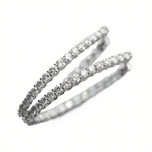 Bagues d'éternité en acier inoxydable serties de diamants blancs, pavé de pierres naturelles rondes, bijoux de mariage unisexes - Product Image 1