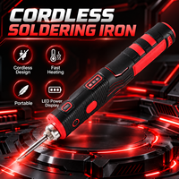8W Mini portabel USB Wireless Lithium, Set pena solder nirkabel bertenaga baterai dapat diisi ulang tanpa kabel