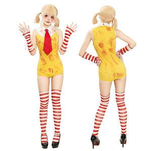 Disfraz de personaje de payaso amarillo sexy para mujer para juego de rol de Halloween; Espectáculo de escenario de actuación mágica en estilo de película de TV - Product Image 2