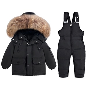 Vêtements d'hiver pour bébés, résistants au froid, ensemble deux pièces pour garçons, combinaison pour enfants de 2 à 8 ans, combinaison pour filles, OEM Trade - Product Image 4