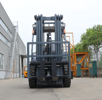 Chariot élévateur diesel HSLLIFT 3 tonnes pour déchargement de conteneurs/sacs, fourche de chargement inversée, déplaceur latéral hydraulique, barre transversale, pneus pleins