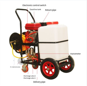 Agricultural <b>Sprayer</b> 60L Gasoline Engine <b>Sprayer</b>/60L Power <b>Sprayer</b> with Pump and Wheels - Product Image 2