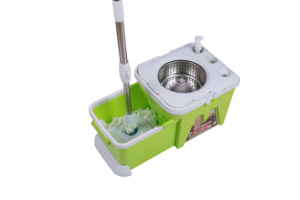Seau à vadrouille magique à 360 degrés avec manche en acier inoxydable et en plastique, utilisation à <span class=keywords><strong>sec</strong></span> ou humide pour le nettoyage domestique et hôtelier - Product Image 6
