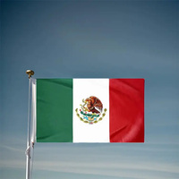 Mexique Pays Drapeau Polyester Taille Personnalisée 3x5 Ft 90x150cm National Banderas De Drapeau Mexicain