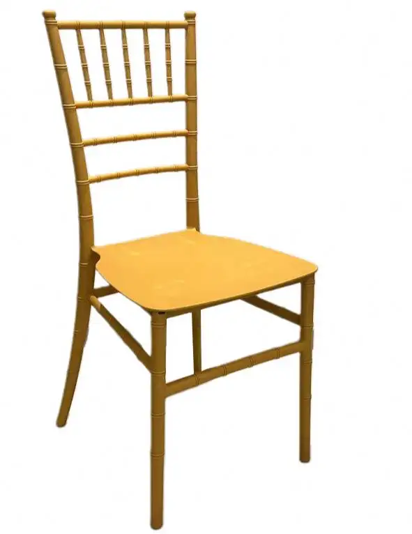 Wholesale Metal Tiffany Chairs Plastic Napoleon Stackable Used Chiavari Event Resin Gold Tiffany chair With Cushion For Wedding