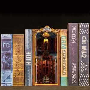 Casa <span class=keywords><strong>de</strong></span> <span class=keywords><strong>muñecas</strong></span> <span class=keywords><strong>en</strong></span> miniatura personalizable, Biblioteca <span class=keywords><strong>de</strong></span> monasterio, rompecabezas <span class=keywords><strong>de</strong></span> <span class=keywords><strong>madera</strong></span> 3D, modelo <span class=keywords><strong>de</strong></span> iluminación, Kit <span class=keywords><strong>de</strong></span> Rincón <span class=keywords><strong>de</strong></span> libro, juguete educativo hecho <span class=keywords><strong>de</strong></span> <span class=keywords><strong>madera</strong></span> <span class=keywords><strong>MDF</strong></span> - Product Image 6