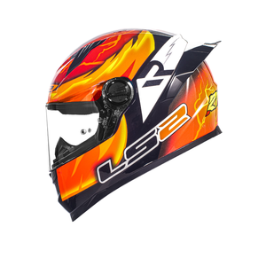 Casco de Motocicleta para Carreras LS2 FF300 para Hombre y Mujer Nuevo Material ABS Abatible con Gran Alerón Trasero para Toda Temporada Cierre Rápido Antivaho - Product Image 6