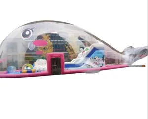 Дешевый надувной Розовый Мяч для бассейна, прозрачный для вечеринки/детей/взрослых/парка