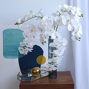 6 peças de Orquídeas Artificiais com 9 Cabeças, Apresentando um Caule de <span class=keywords><strong>Dendrobium</strong></span> Realista. com uma altura de 31 polegadas - Product Image 5