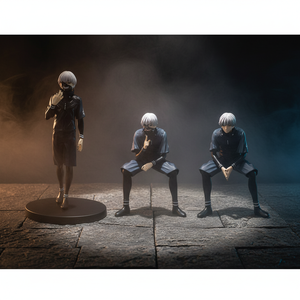 3 Diseños de Figuras de Acción de PVC del Anime Japonés Tokyo Ghoul, Figura de <span class=keywords><strong>Kaneki</strong></span> <span class=keywords><strong>Ken</strong></span>, Figura Decorativa de Escritorio para Regalos - Product Image 1