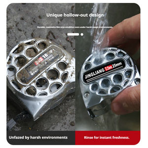 <span class=keywords><strong>Protool</strong></span> AA001 Ruban à mesurer métrique en acier inoxydable de haute qualité 5M avec verrouillage automatique, étui haute visibilité, résistant à l'usure et anti-chute, argenté - Product Image 4