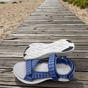 Femmes Style japonais Peep Toe pêcheur sandales en plein air plage pantoufle plat Design sangle imprimé décontracté pour l'automne - Product Image 3