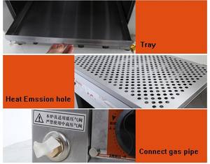 <span class=keywords><strong>Salamandra</strong></span> a Gas Commerciale a 8 Bruciatori in Acciaio Inox, Nuova Condizione, Vendita Calda - Product Image 3