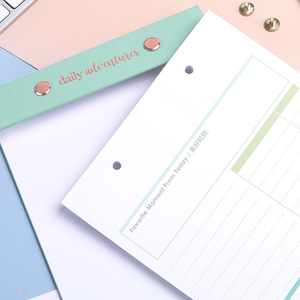Cartón personalizado suministros de oficina Morandi impresión en color cuero PU A5 lista de tareas arrancar planificador diario Bloc de notas con logotipo - Product Image 5