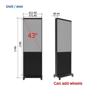 Kingone thâm quyến 43 55 inch tầng đứng Full HD Áp phích kỹ thuật số Double Sided LCD dọc quảng cáo hiển thị - Product Image 5