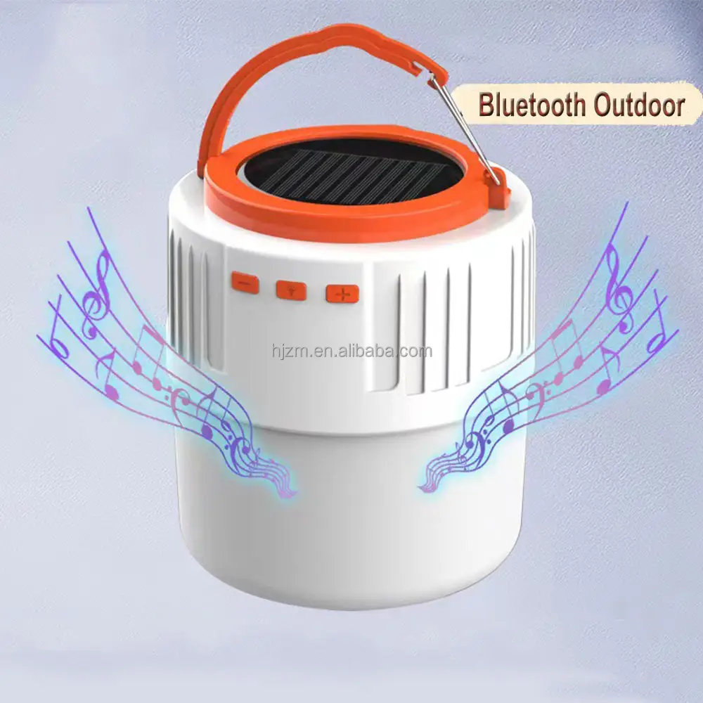 휴대용 태양 전원 랜턴 Led 캠핑 라이트 Usb 충전식 램프 블루 치아 스피커